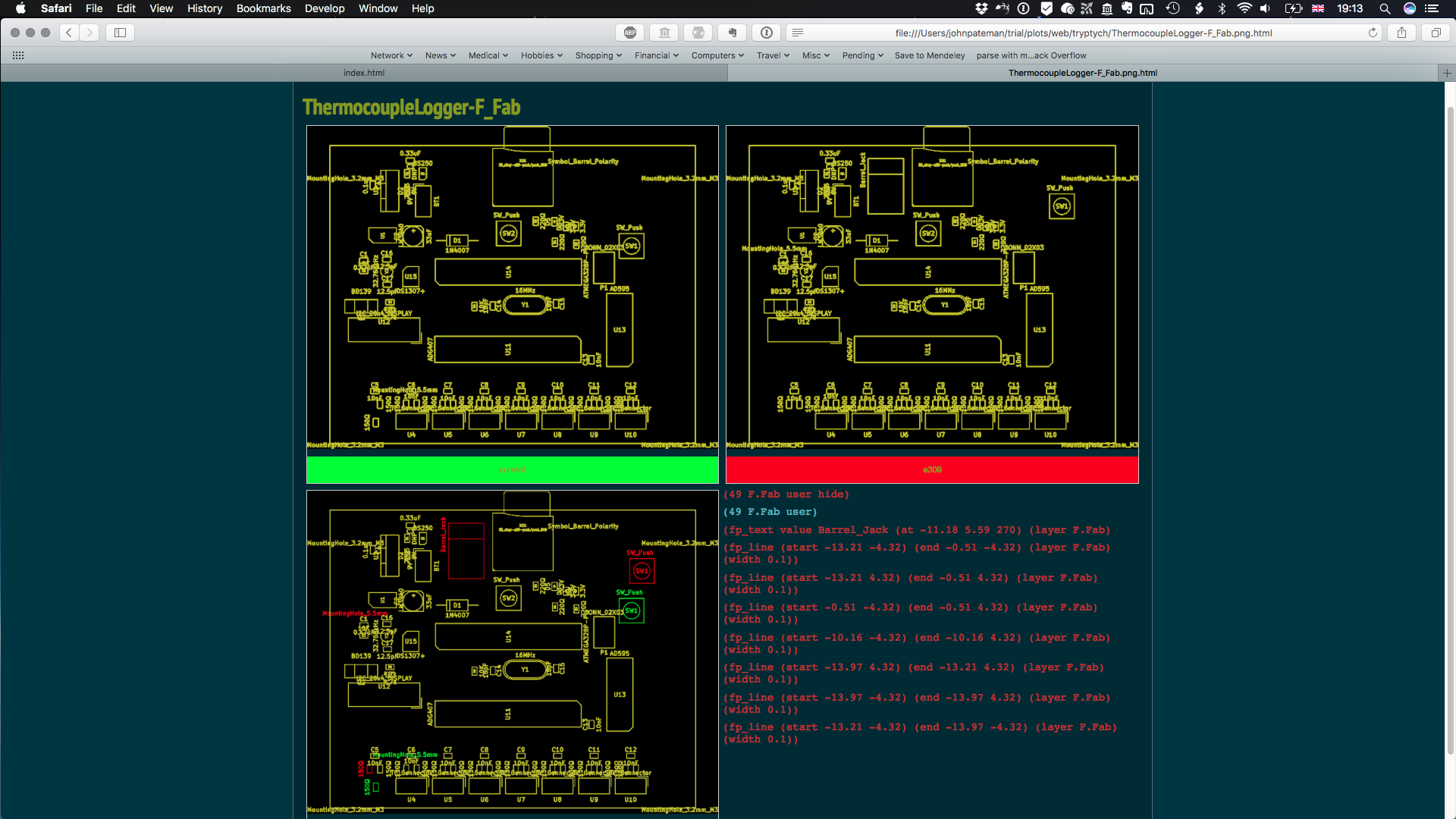 screenshot Three panel view