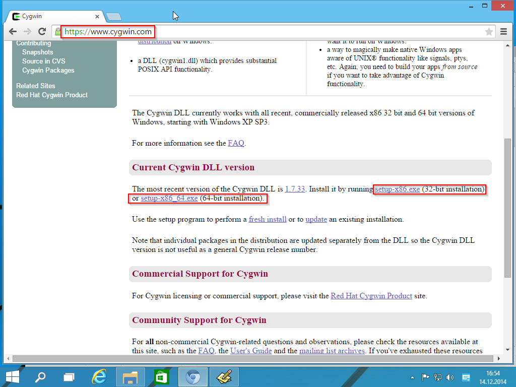 Cygwin Installation
