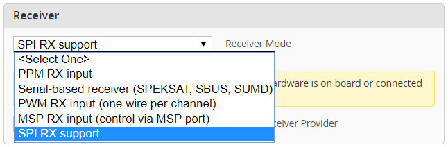 FrSky SPI RX mode selection