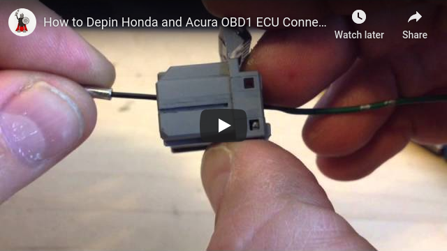 Video How to Depin Honda and Acura OBD1 ECU Connectors
