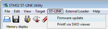 STLink Firmware Update