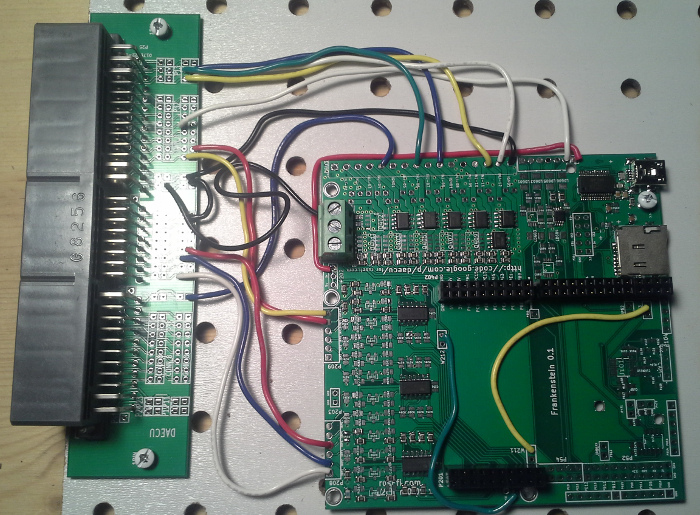 Frankenstein wired with connector breakout