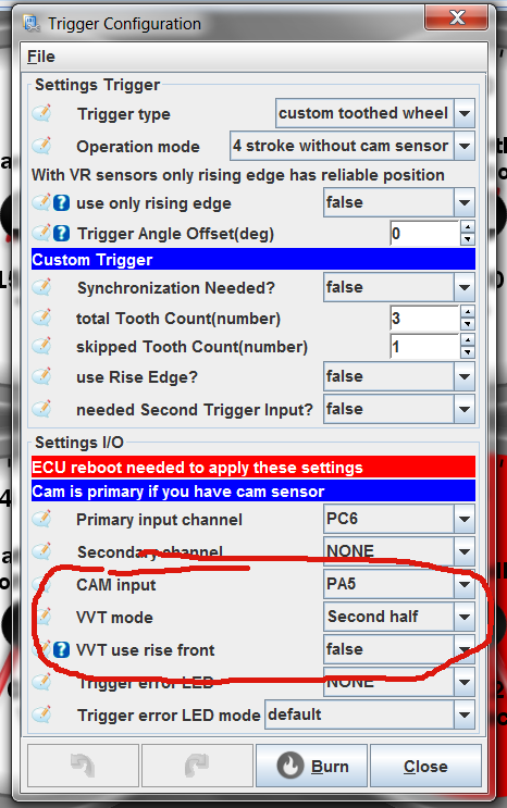 VVT Config