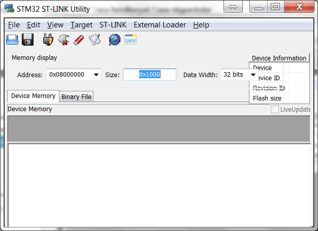 STLink Utility