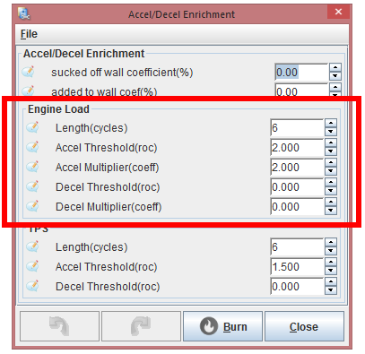 Engine Load Parameters